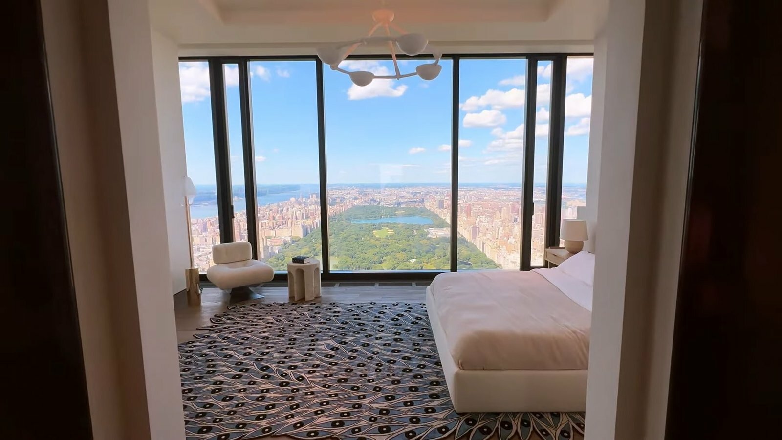 Amazing Carpet & white Sofa Inside Billionaires Penthouse
