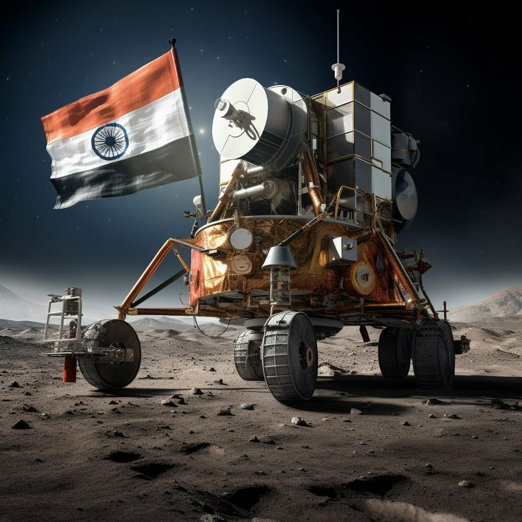 ISRO's Chandrayaan-3 Mission (Image made by Midjourney AI)