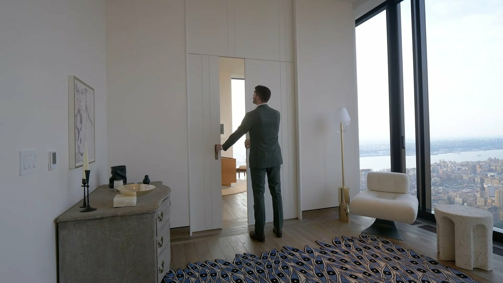 Modern Side Corner Big Size Inside Billionaires Penthouse