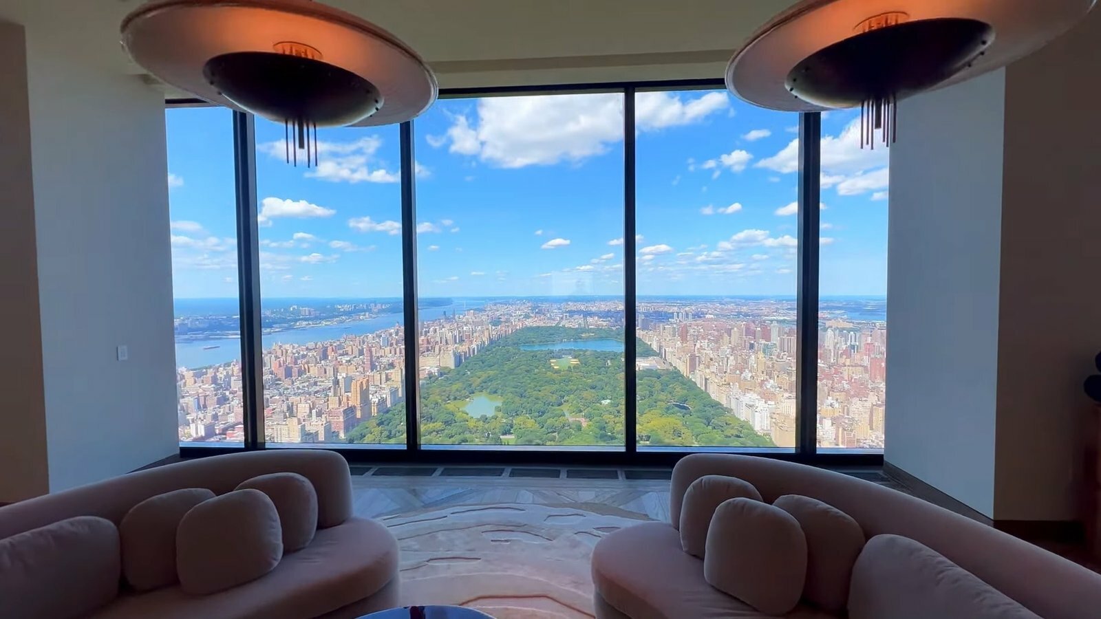 Sofaset Inside Billionaires Penthouse City View